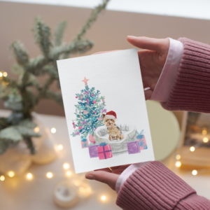 Yorkie Christmas Cards