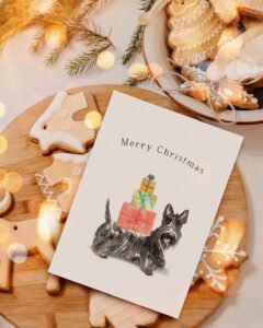 scottish terrier print at home poster