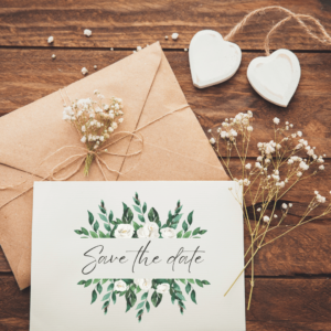 sustainable wedding decor invitations