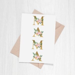 eco greeting card for mother's day