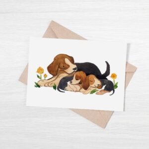 puupies eco gretting card mother's day