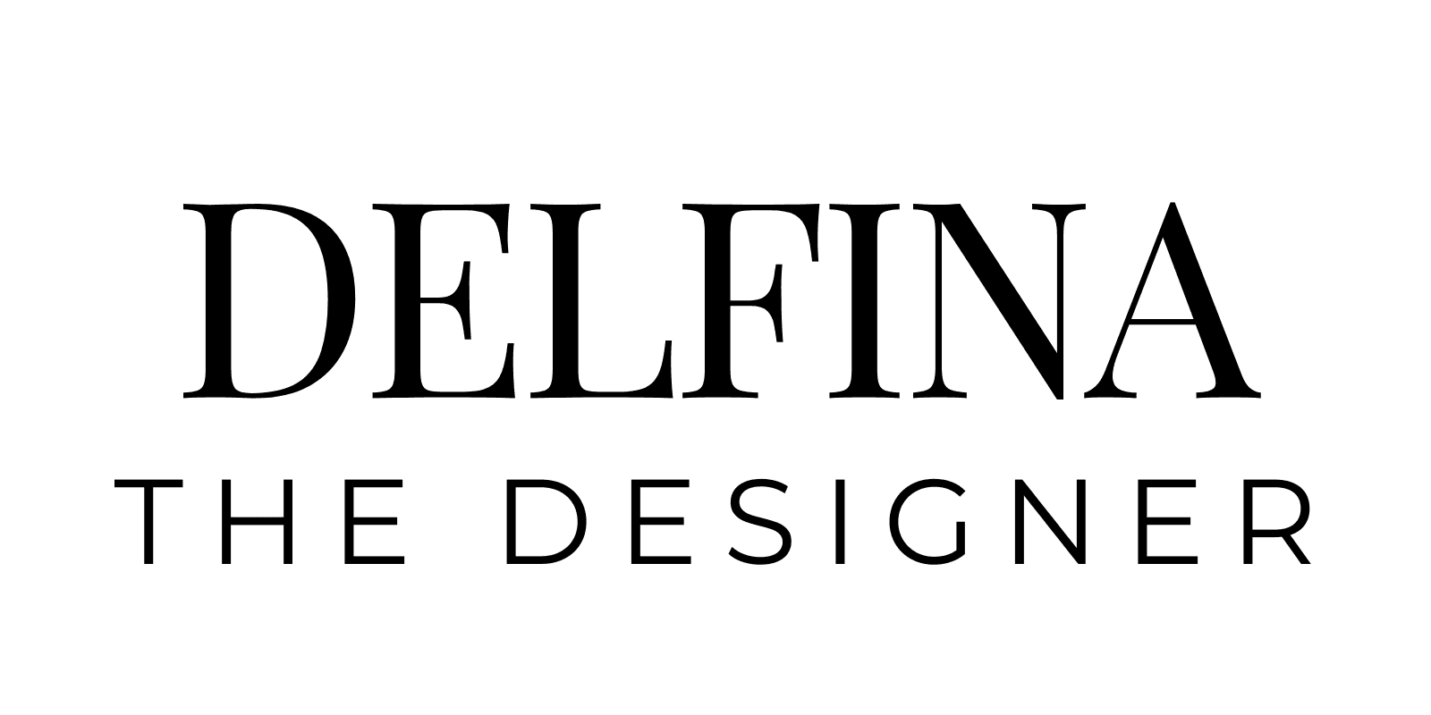 Delfina the designer logo 2025